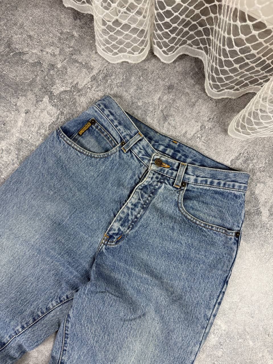 Armani Vintage 90's Armani Jeans Metal Logo Blue Denim Comfort fit Size US 29 - 6 Thumbnail