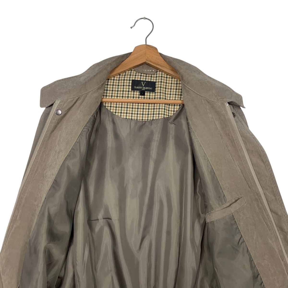 Vintage 90's CLAUDIO VALENTINO Suede Bomber Jacket #2724-C123 Size US L / EU 52-54 / 3 - 12 Thumbnail