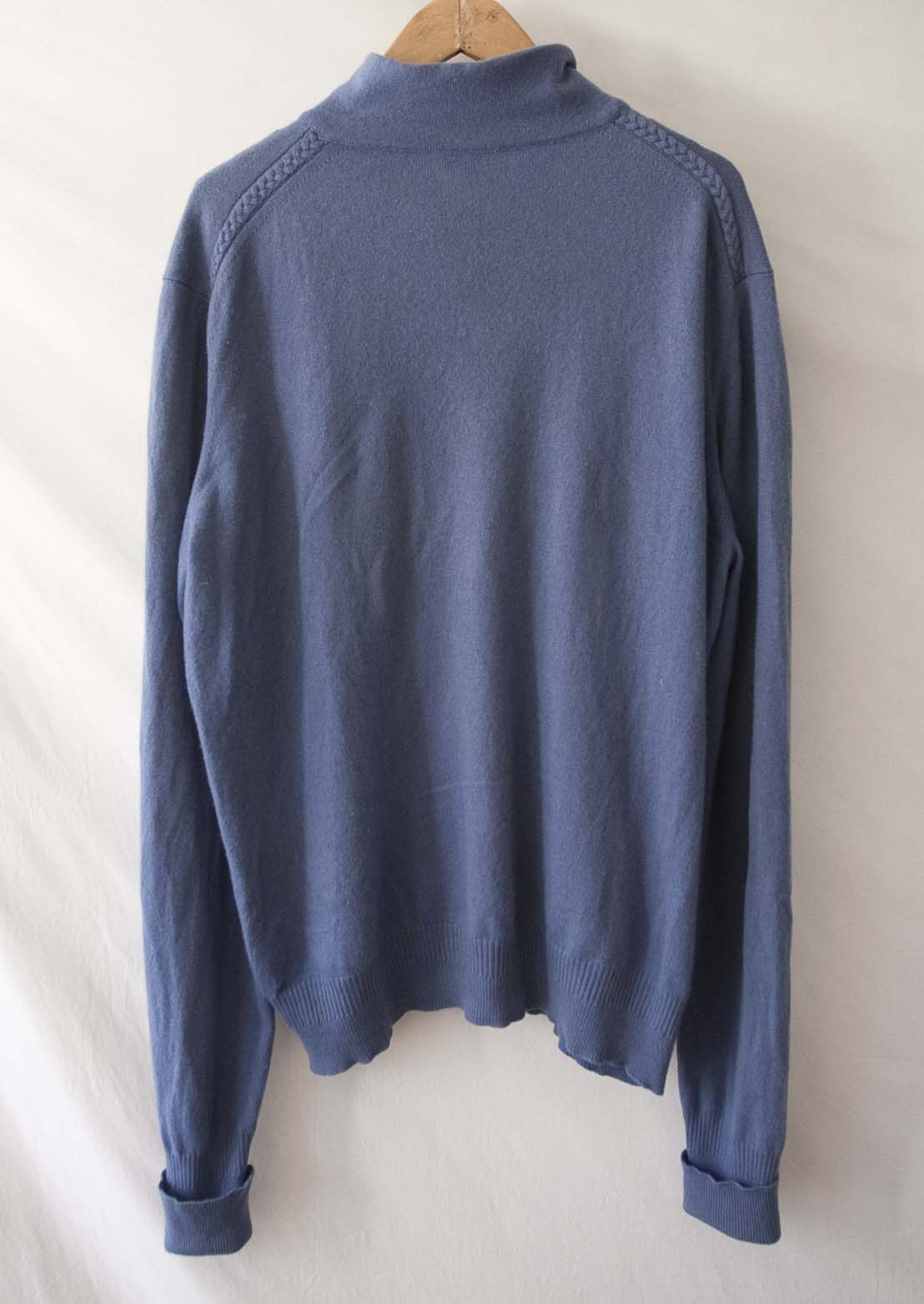 Faconnable Faconnable Sweater 100% Cashmere Size XL Blue Size US XL / EU 56 / 4 - 8 Thumbnail