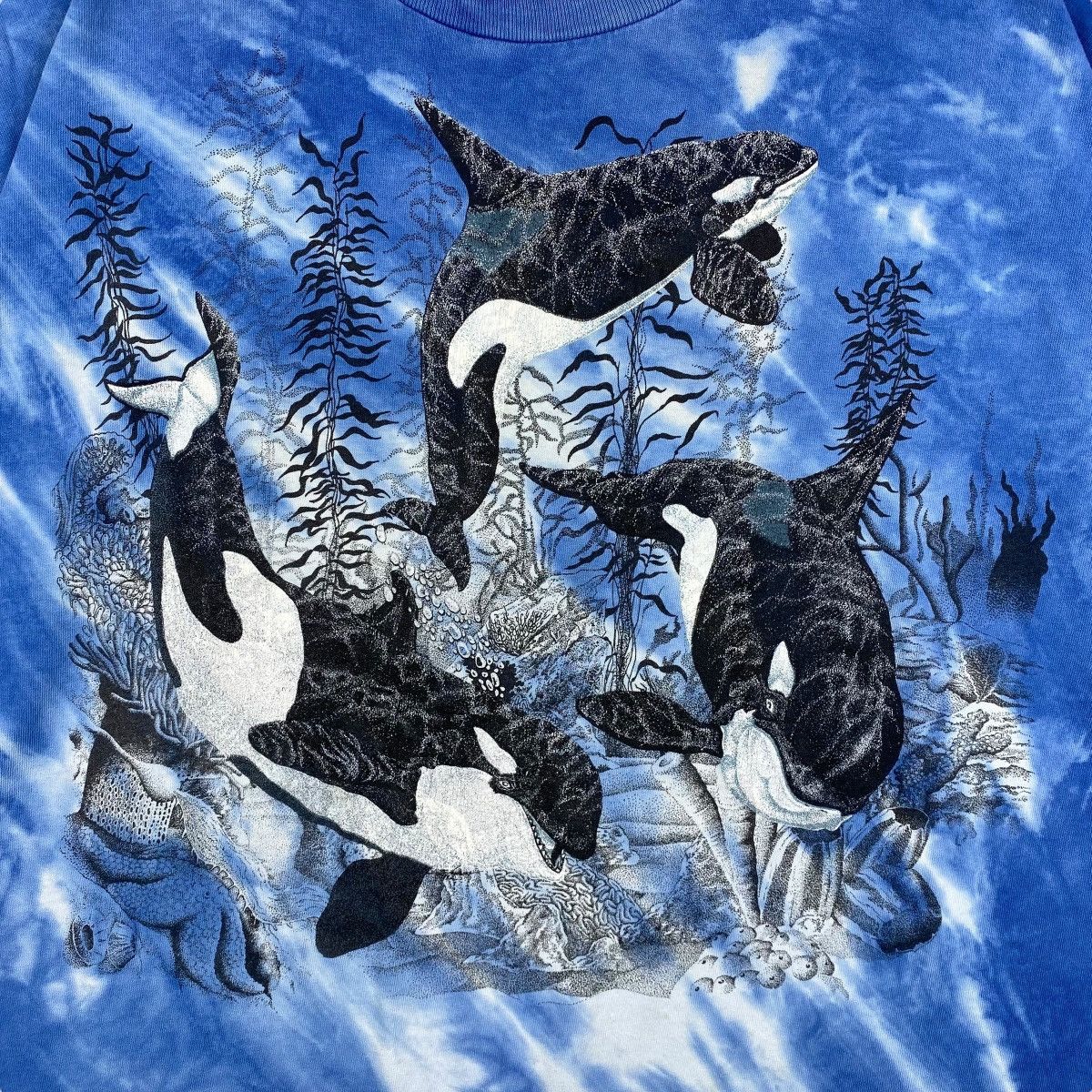 Habitat × Vintage Vintage Three Orca's Under The Sea Habitat Tee Shirt Size US XL / EU 56 / 4 - 2 Thumbnail