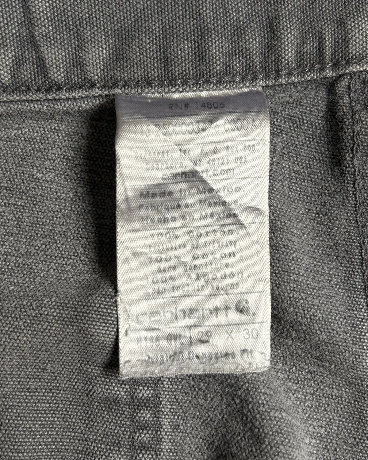 Carhartt Faded Grey Thrashed Carhartt Double Knee Pants Size US 30 / EU 46 - 8 Thumbnail