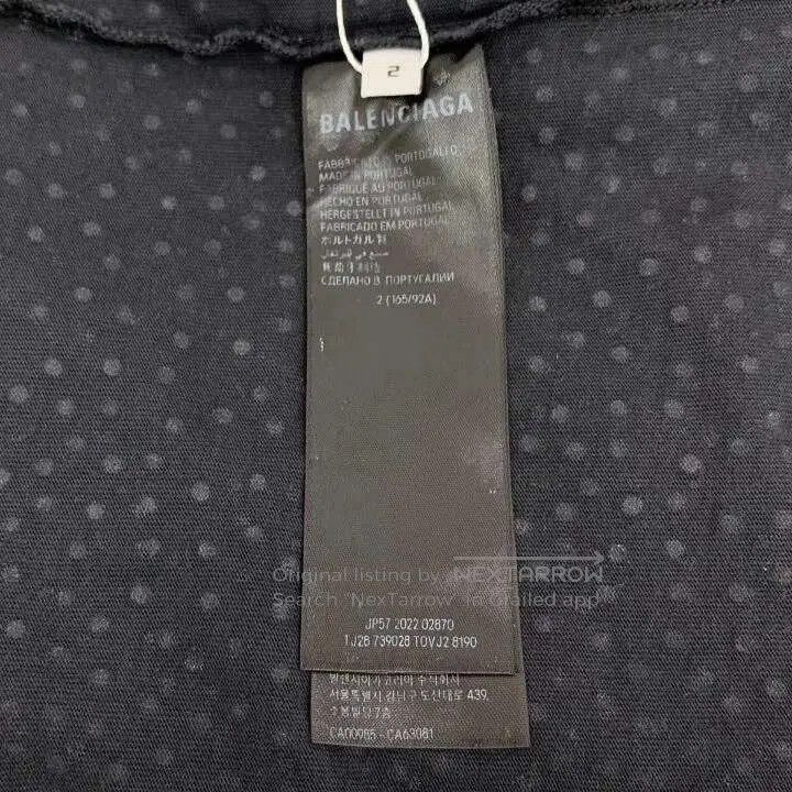 Balenciaga Balenciaga 2022 Black Diamond Cotton T. Size US M / EU 48-50 / 2 - 6 Thumbnail