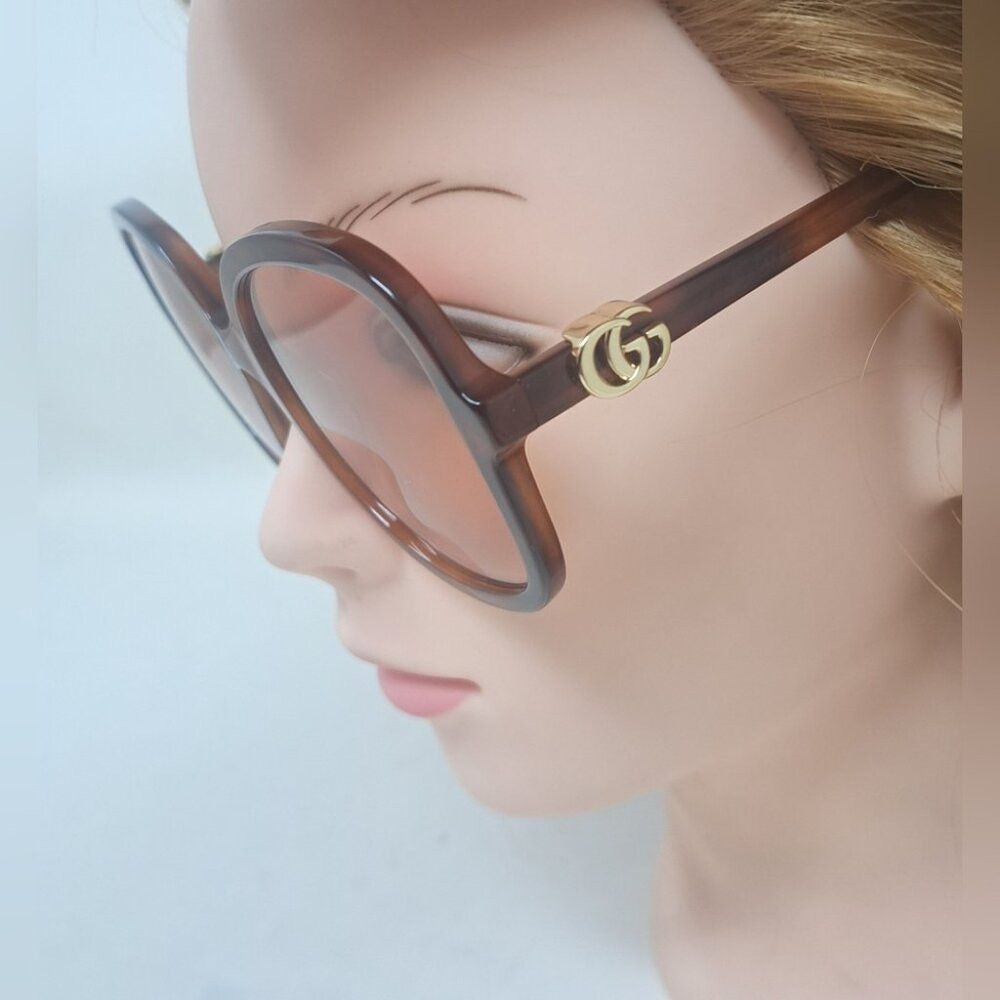 Gucci NWT Gucci Women's Sunglasses Havana Pink Butterfly GG 1178S Size ONE SIZE - 4 Thumbnail