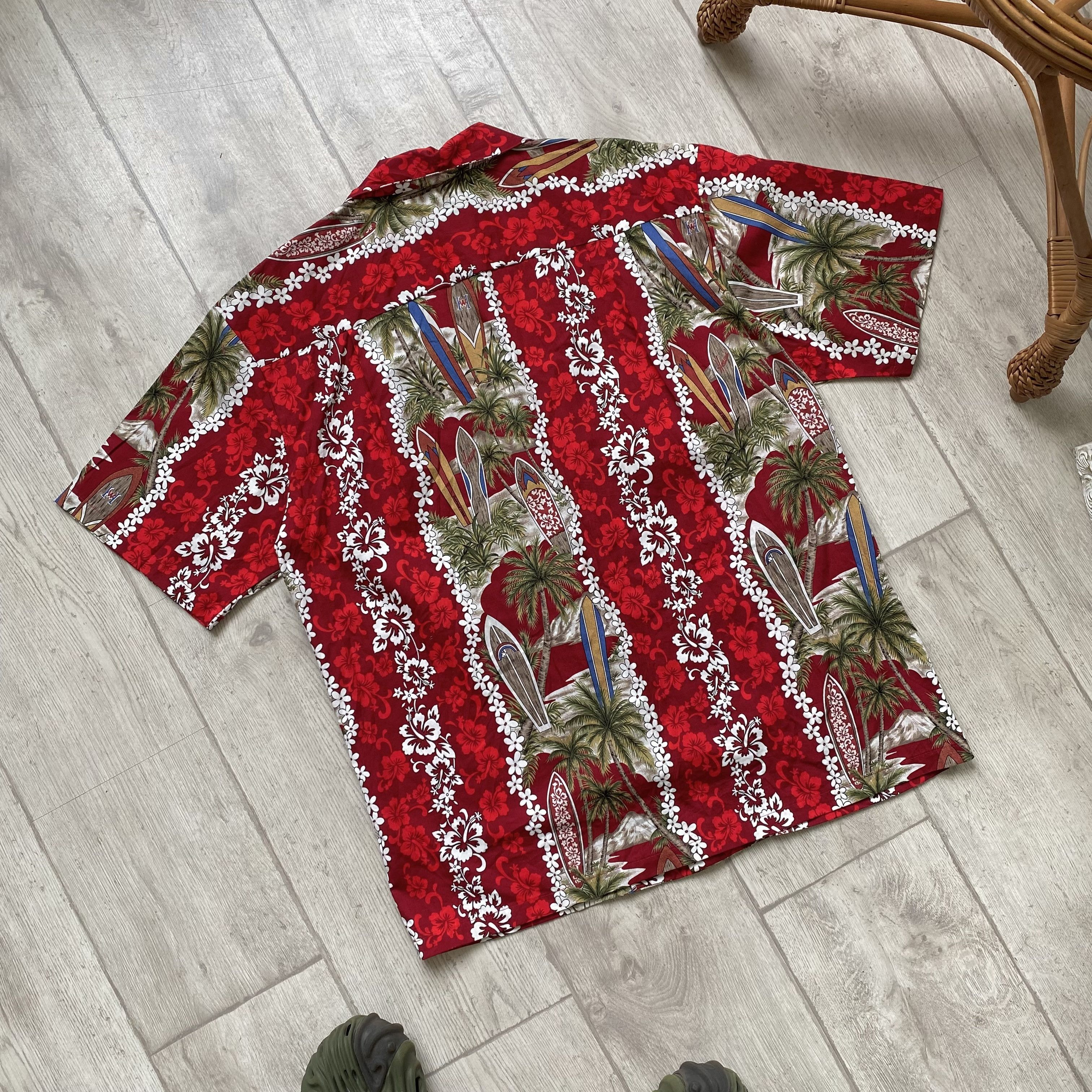 Vintage 🏄🏼‍♀️Vintage 90s Hawaiian Shirt Y2K Board logo Alohawear Size US L / EU 52-54 / 3 - 6 Thumbnail