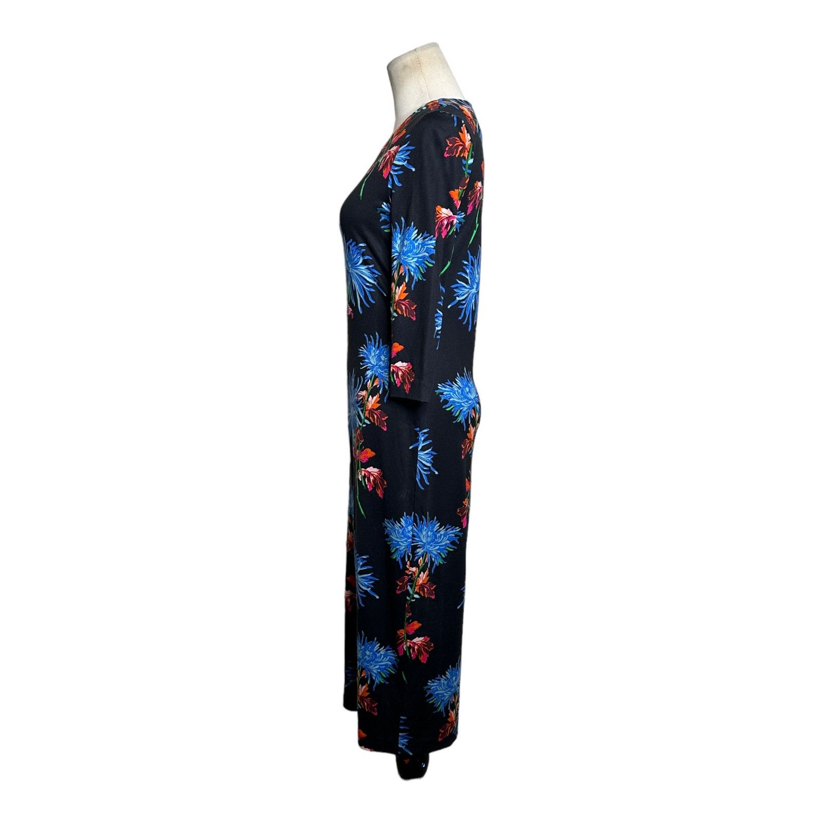 Diane von Furstenberg Diane Von Furstenberg floral sheath midi silk dress size XS Size XS / US 0-2 / IT 36-38 - 6 Thumbnail