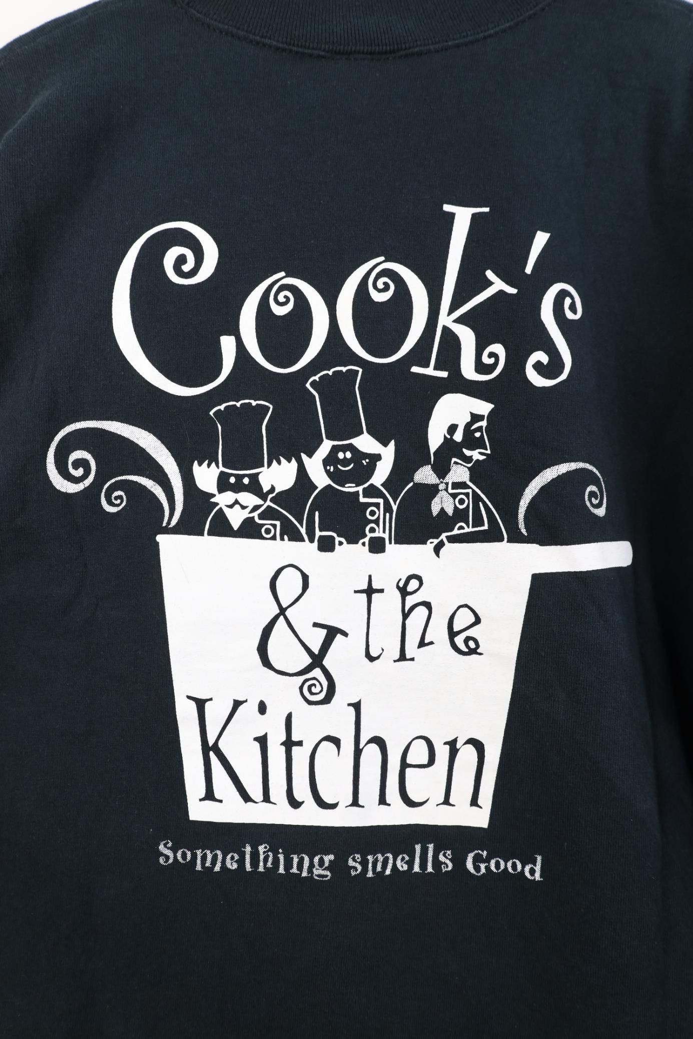 Vintage Vintage 90s Y2K Cook's And the Kitchen Mock Neck T-Shir Size US L / EU 52-54 / 3 - 14 Thumbnail