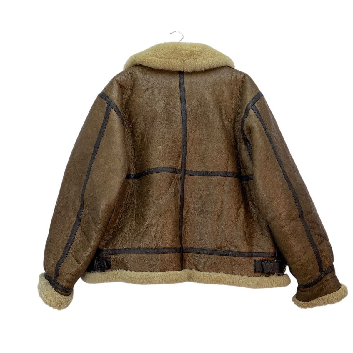 Avirex 💥Vintage Combat Clothing Co sheepskin leather flight jacket Size US M / EU 48-50 / 2 - 2 Thumbnail