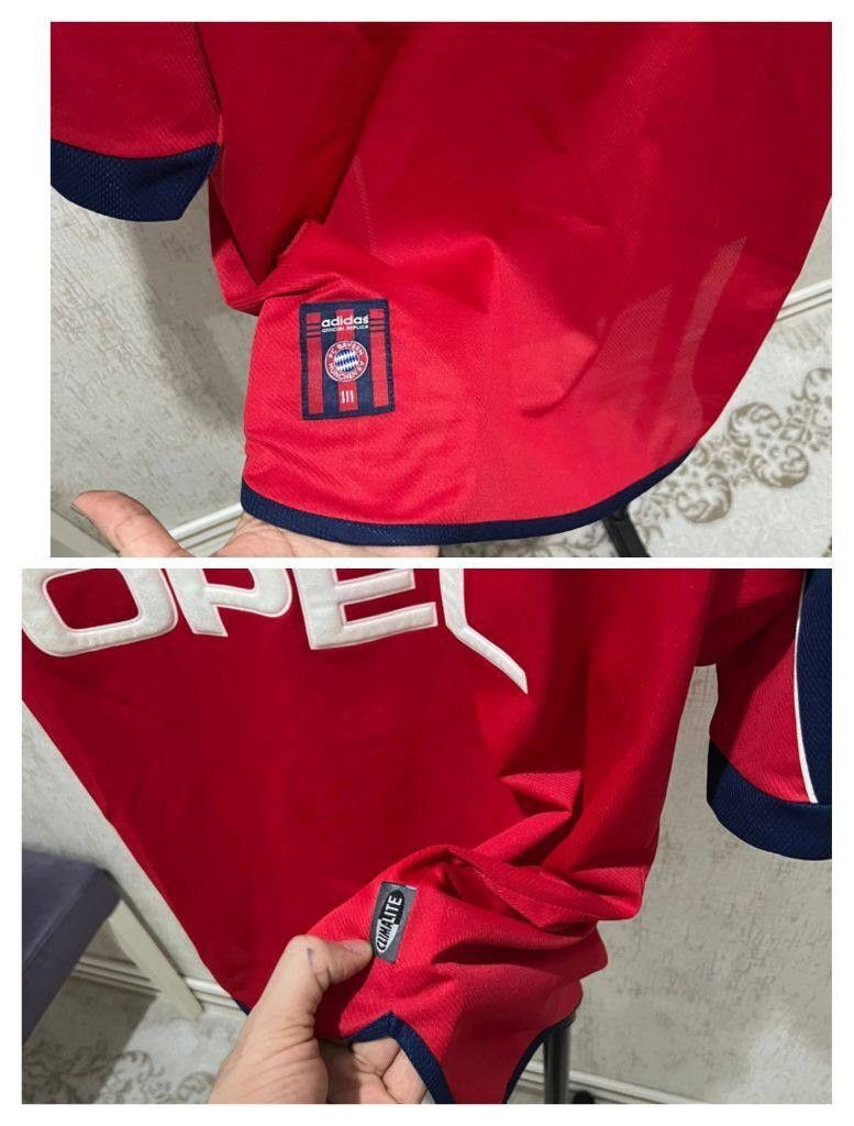 Adidas Vintage Adidas Bayern Munich 1999-01 Home Jersey Opel - Rare Size US XL / EU 56 / 4 - 6 Thumbnail