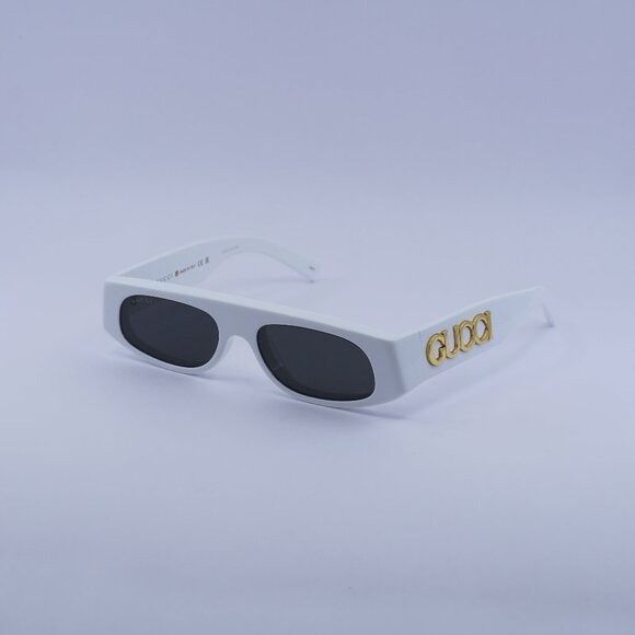Gucci 🕶️ New Gucci GG1771S 002 Sunglasses - White Frame, Grey Size ONE SIZE - 1 Thumbnail
