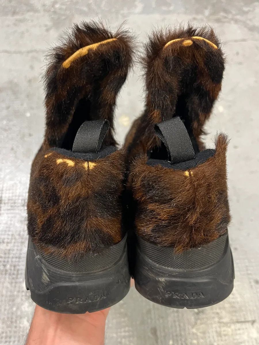 Prada FW1999 Prada Leopard Print Pony Hair Mule Boots Size US 8 / IT 38 - 7 Thumbnail