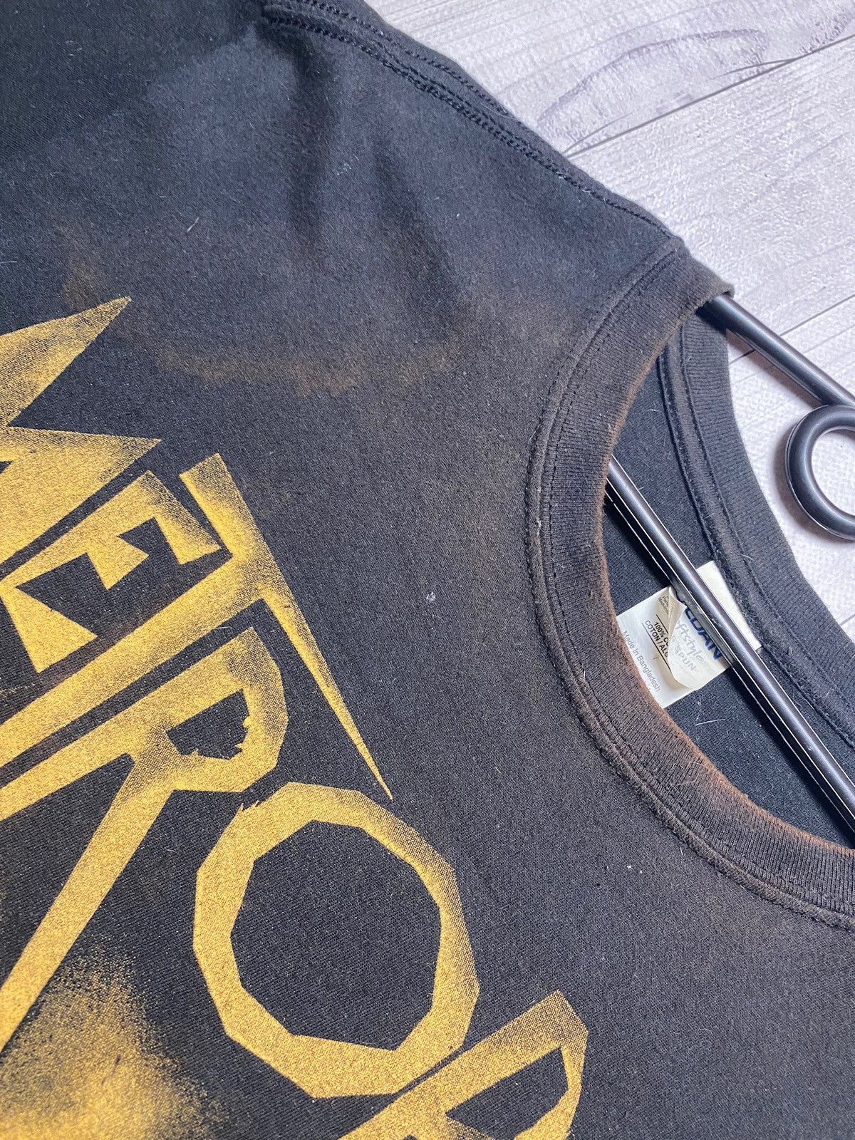 Other Metropolis Vintage T-shirt big logo distressed movie 1927 Size US L / EU 52-54 / 3 - 3 Thumbnail