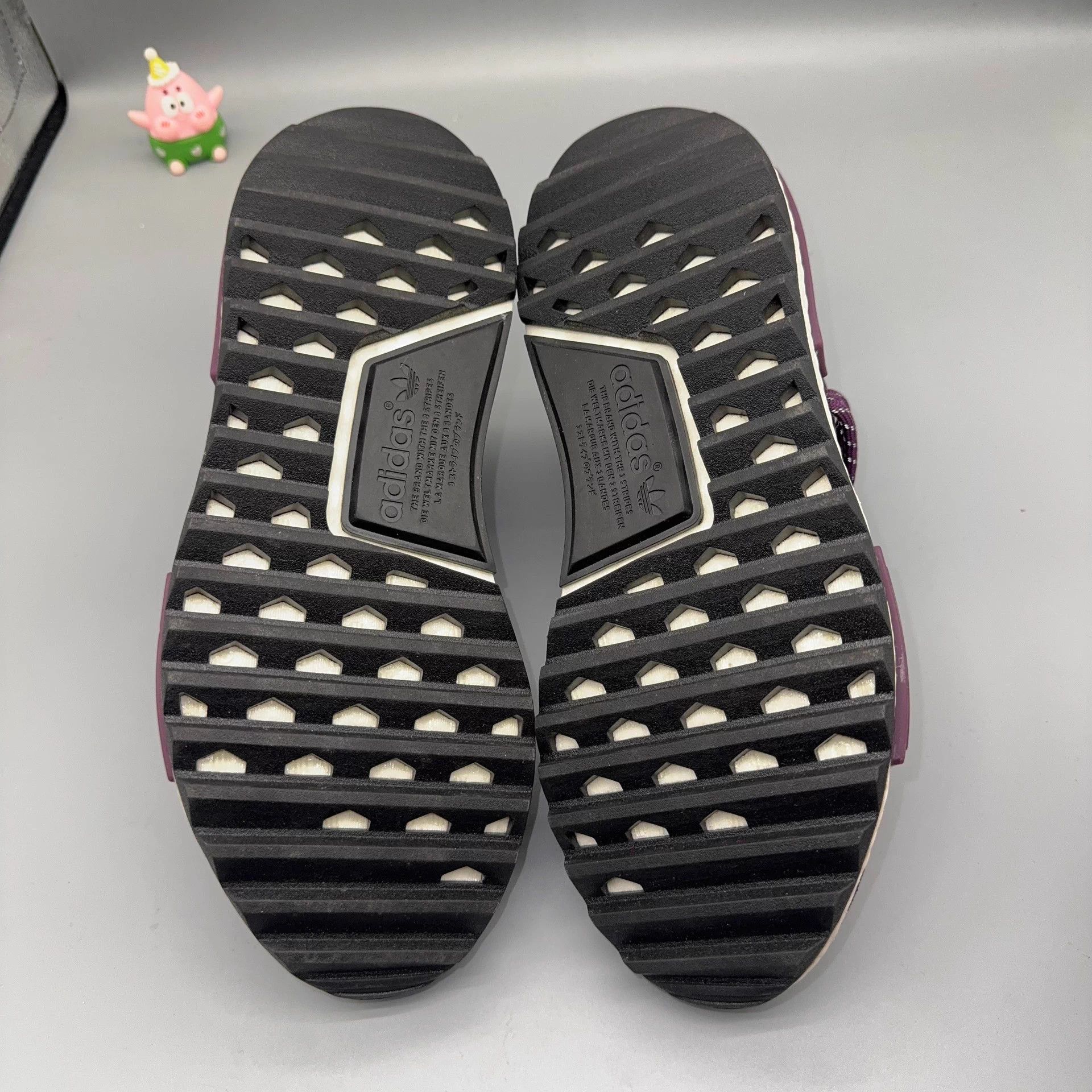 Pharrell Pharrell x adidas Hu Black Purple Fabric 40.5 Size US 7.5 / EU 40-41 - 4 Thumbnail