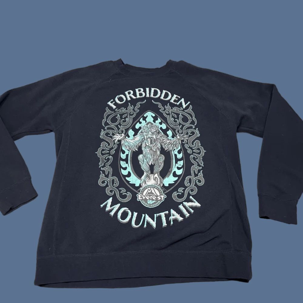Disney Disney Sweatshirt Blue Animals Adult 2XL Crew Neck Pullover Disney Animal Kingdom Forbidden Mountain Everest Sweatshirt 2XL Mens Womens Unisex Size US XXL / EU 58 / 5 - 1 Thumbnail