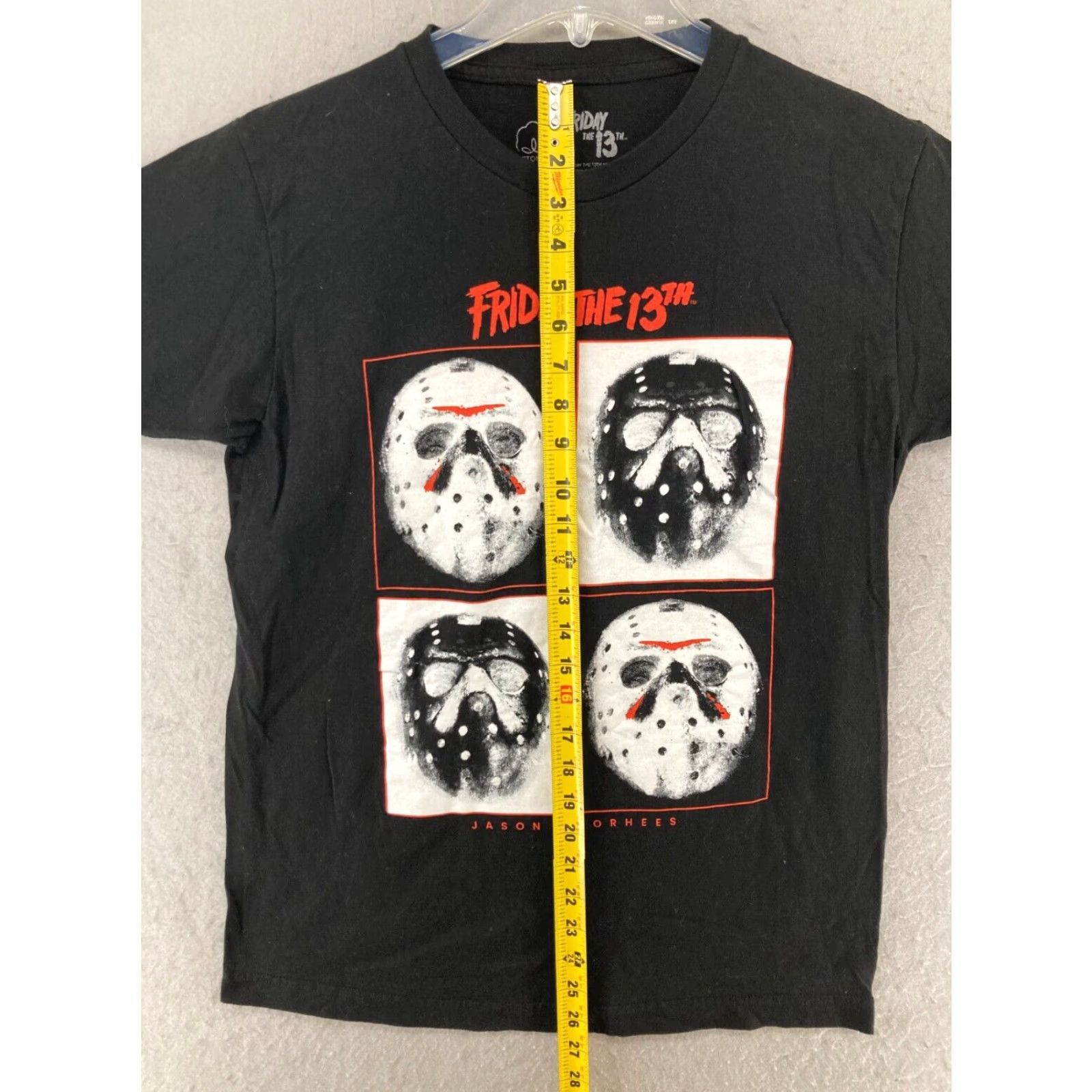 Vintage Friday The 13Th Mens TShirt Medium Black Jason Mask Box Halloween Size US M / EU 48-50 / 2 - 3 Thumbnail