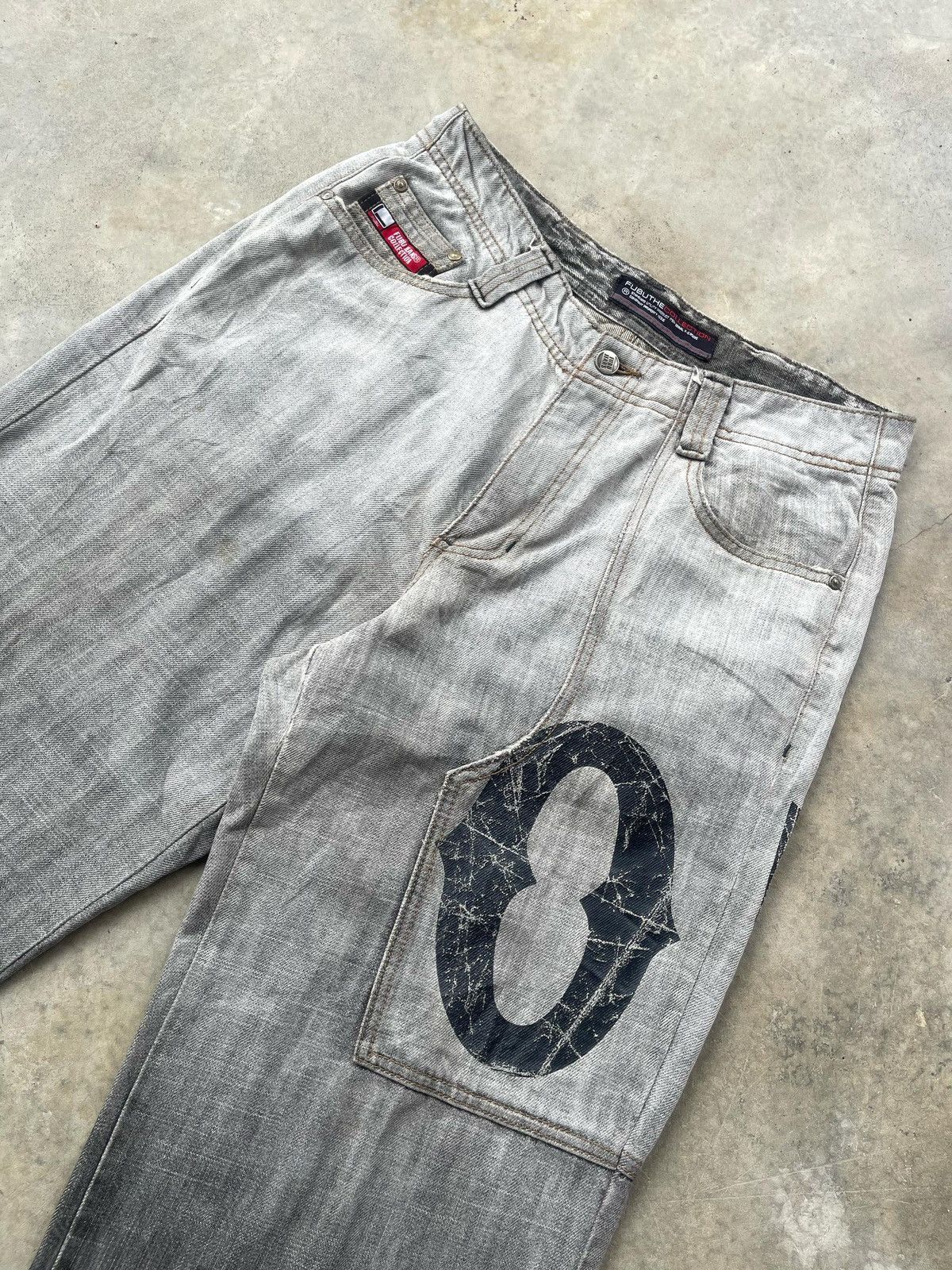 Fubu × JNCO Vintage Y2K Fubu Gradient Dye Jeans Pant Size US 32 / EU 48 - 8 Thumbnail