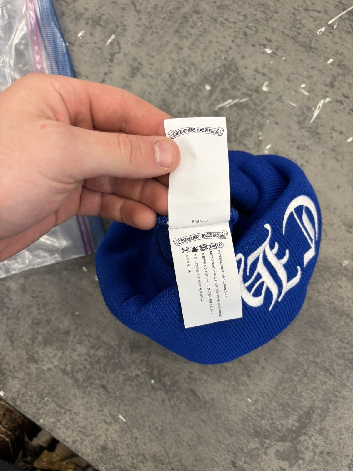 Chrome Hearts DS chrome hearts OS blue beanie Size ONE SIZE - 3 Thumbnail