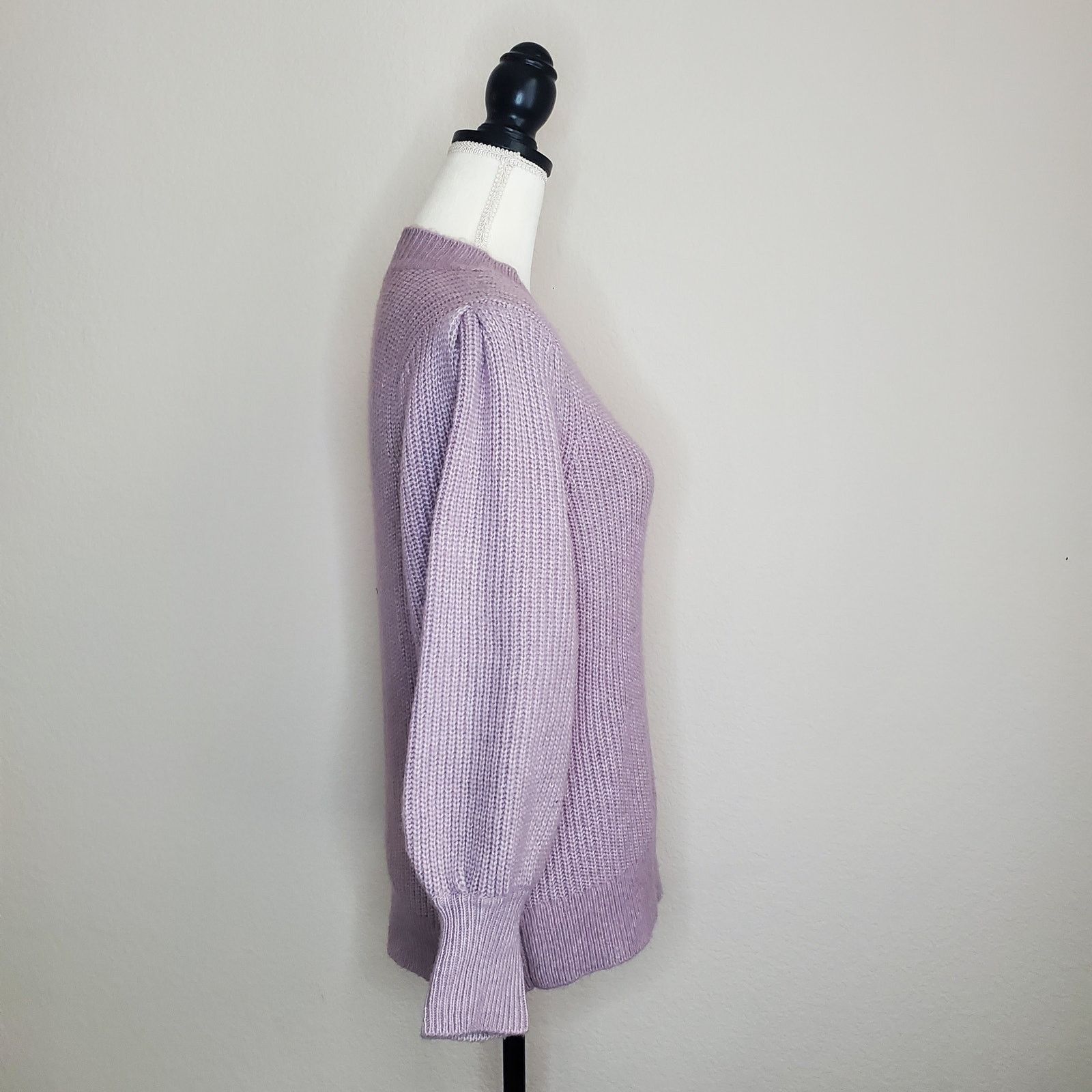 Nordstrom Halogen Purple Blouson Sweater Medium Size M / US 6-8 / IT 42-44 - 2 Thumbnail