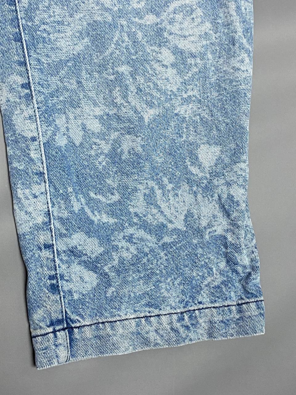 Jaded London Jaded London Mens Floral Jeans W34 Skate Fit Blue Wide Leg Size 34" / US 12 / IT 48 - 3 Thumbnail