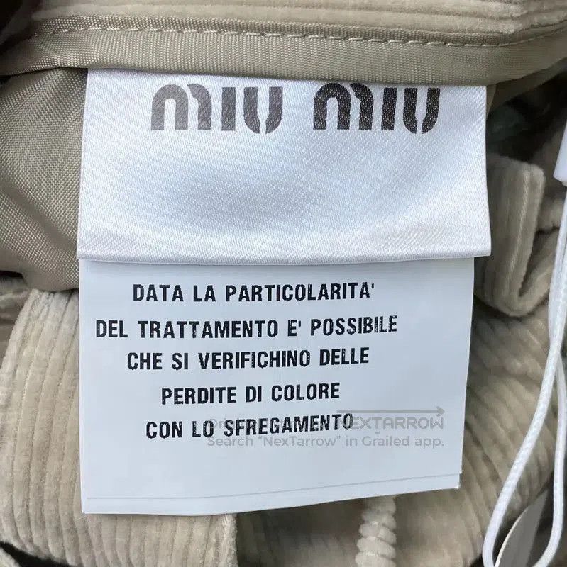 Miu Miu Miu Miu Casual Pants in Light Brown Cotton . Size 23" - 8 Thumbnail
