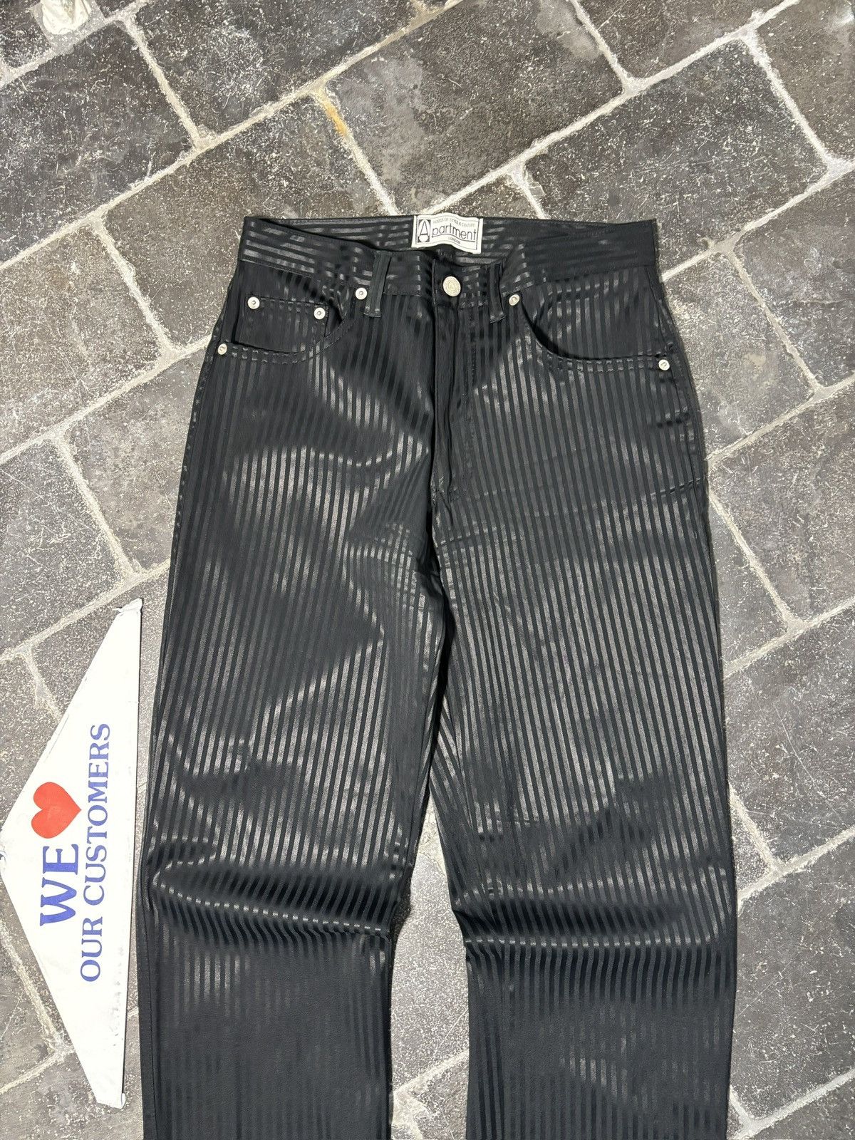 Vintage Made in England Vintage Striped Pants 1990s Apartment London Size 28" / US 6 / IT 42 - 3 Thumbnail