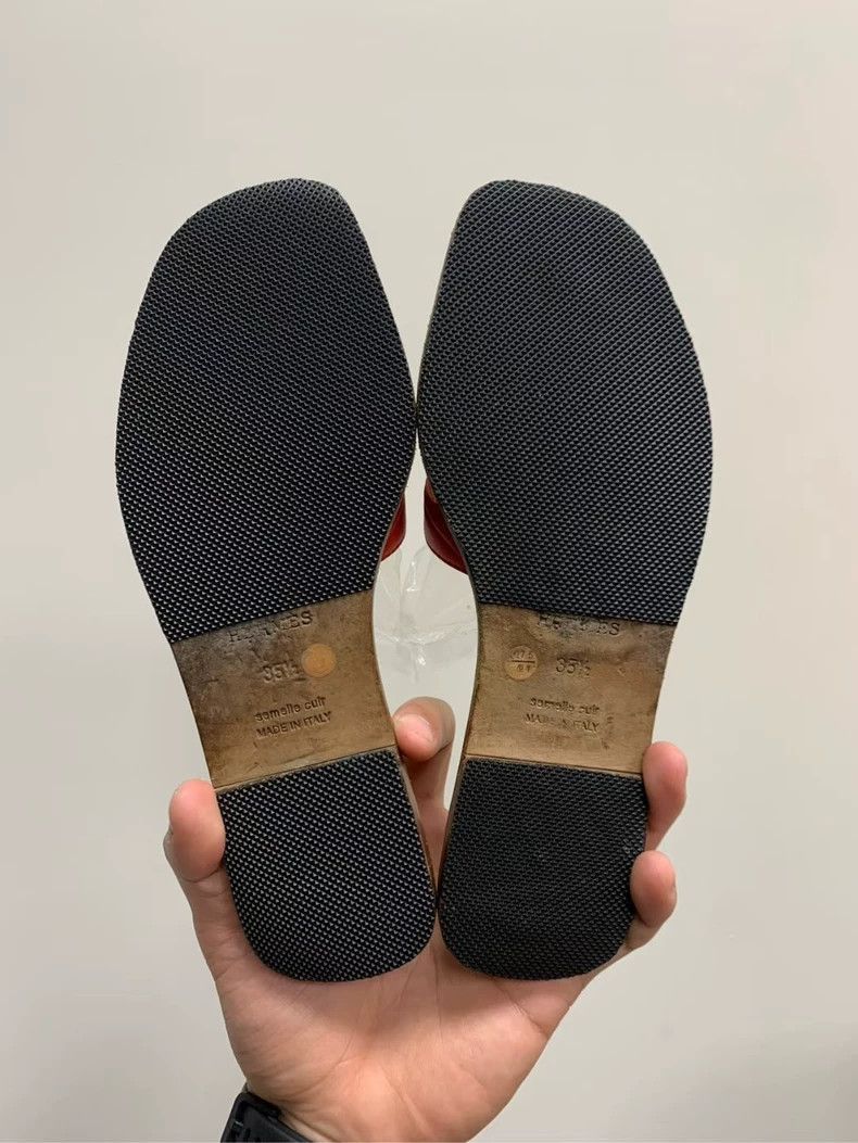 Hermes Hermes Red H Slides Size 35.5-2506 Size US 8 / EU 41 - 9 Thumbnail