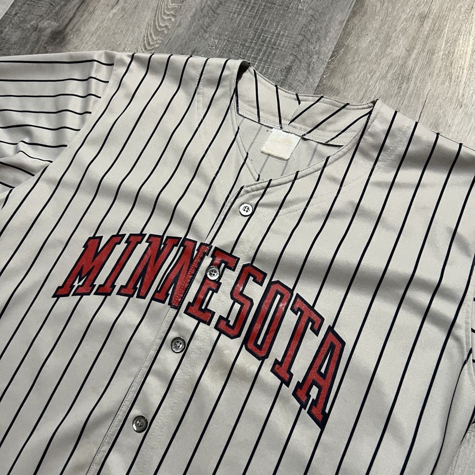 Majestic VTG Minnesota Twins Pinstripe Baseball Jersey 80s Rawlings Size US L / EU 52-54 / 3 - 3 Thumbnail