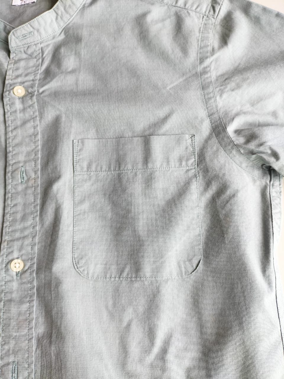 Uniqlo Uniqlo sage green Shirt Band Collar : Size M Size US M / EU 48-50 / 2 - 3 Thumbnail