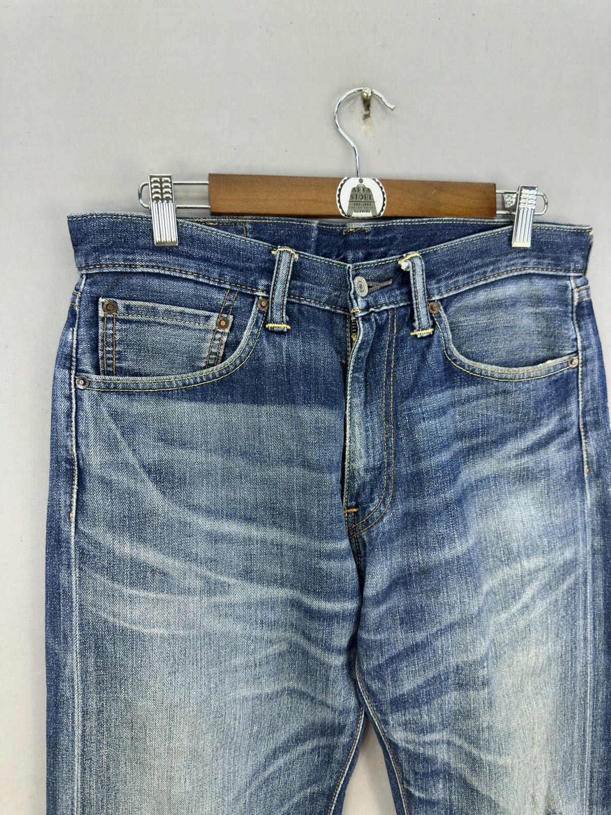 Levi's Levi’s 505 Whisker Faded Regular Fit Jeans Size US 33 - 2 Thumbnail