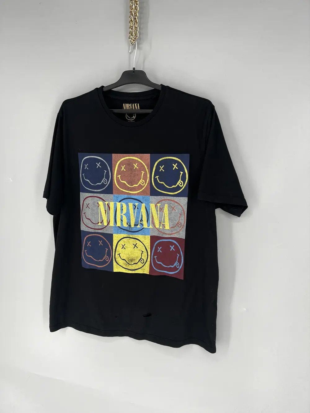 Band Tees × Vintage Nirvana Vintage Tee Men's Size L Black Short Sleeve Size US XXL / EU 58 / 5 - 3 Thumbnail