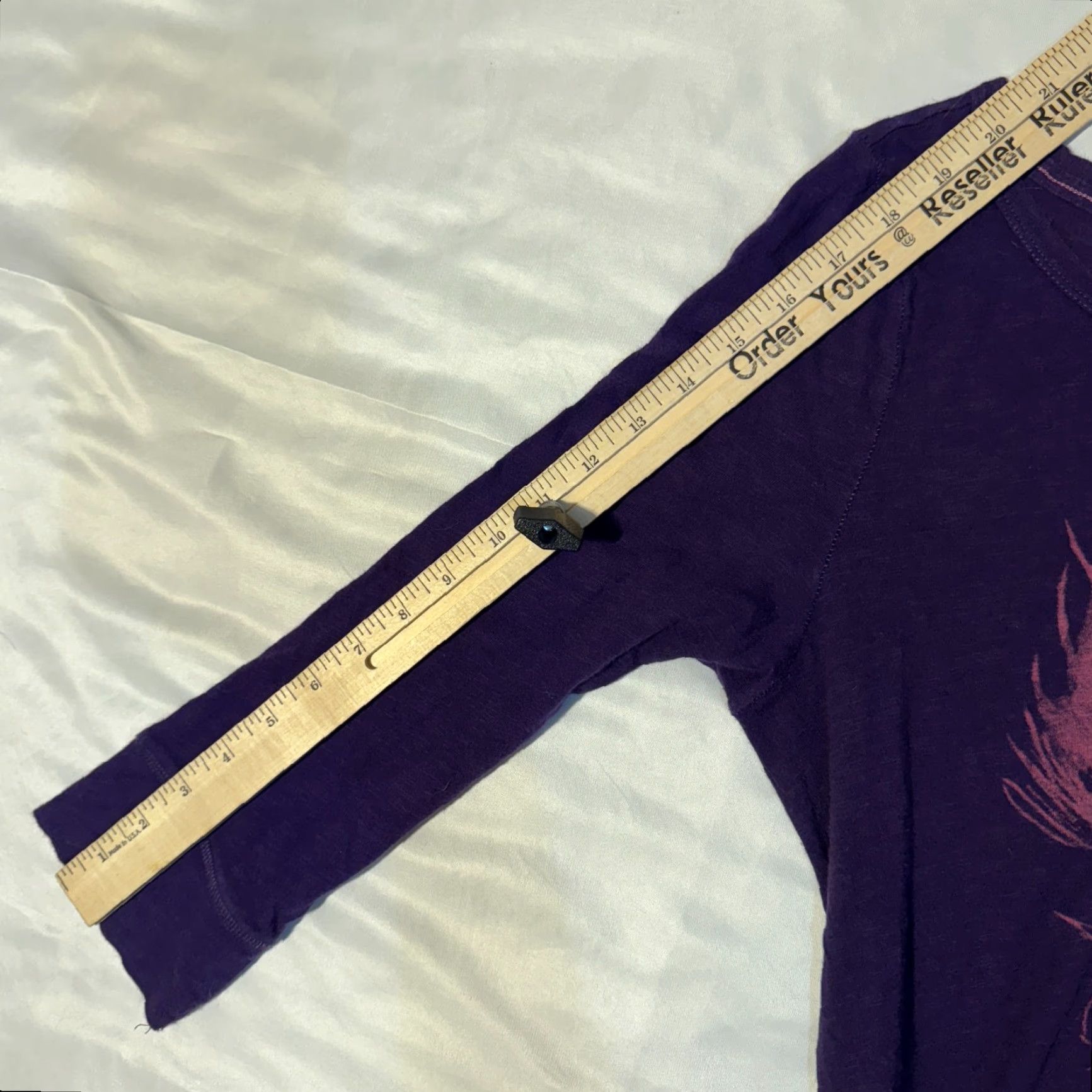 American Eagle Outfitters American Eagle Outfitters Women Shirt XL Purple Feather Graphic Tshirt 3/4 Sleeve Tee Size XL / US 12-14 / IT 48-50 - 5 Thumbnail