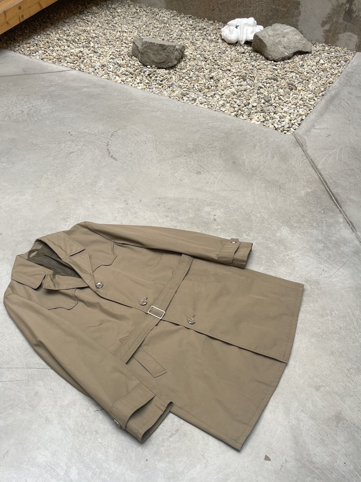 Vintage Vintage ODETA Trench Coat 60s 70s Belted Khaki Size US L / EU 52-54 / 3 - 8 Thumbnail