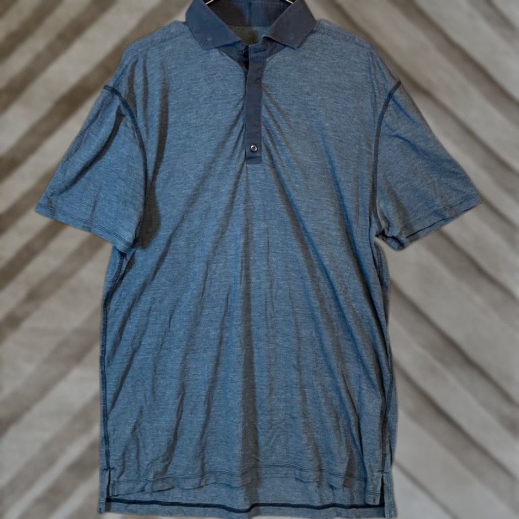 Lululemon Lululemon Mens Shirt Gray Modern Polo Lightweight Athletic Stretch L/XL Shirt Size US L / EU 52-54 / 3 - 1 Thumbnail