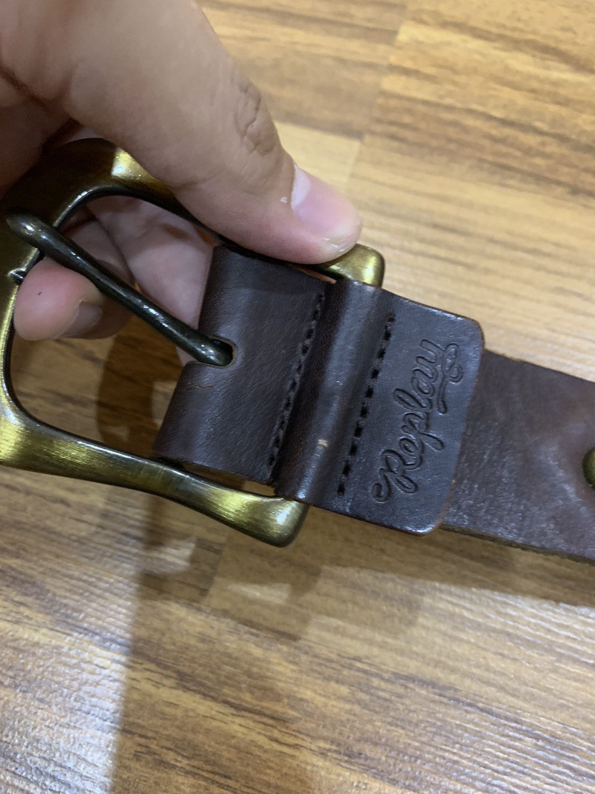 Other × Replay REPLAY FULL METAL STUDDED LEATHER BELT Size 32 - 5 Thumbnail