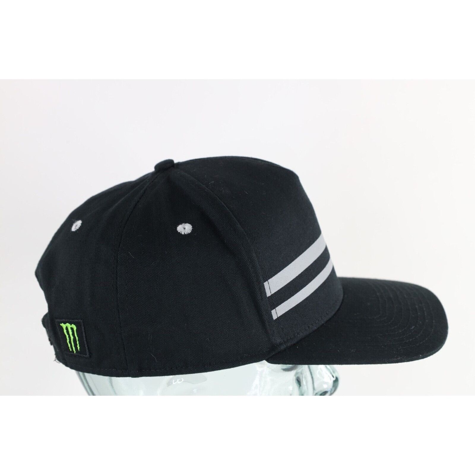 Vintage New Monster Energy Drink Striped Classic Logo Snapback Hat Size ONE SIZE - 2 Thumbnail