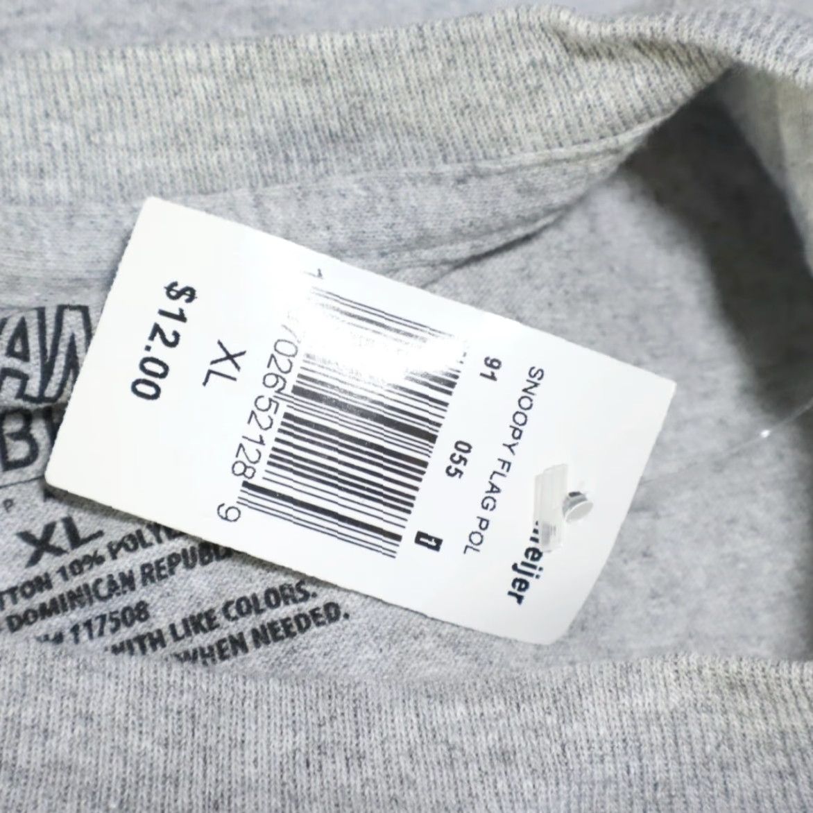 Peanuts Peanuts Snoopy USA Solid T-Shirt Gray Men's XL Size US XL / EU 56 / 4 - 5 Thumbnail