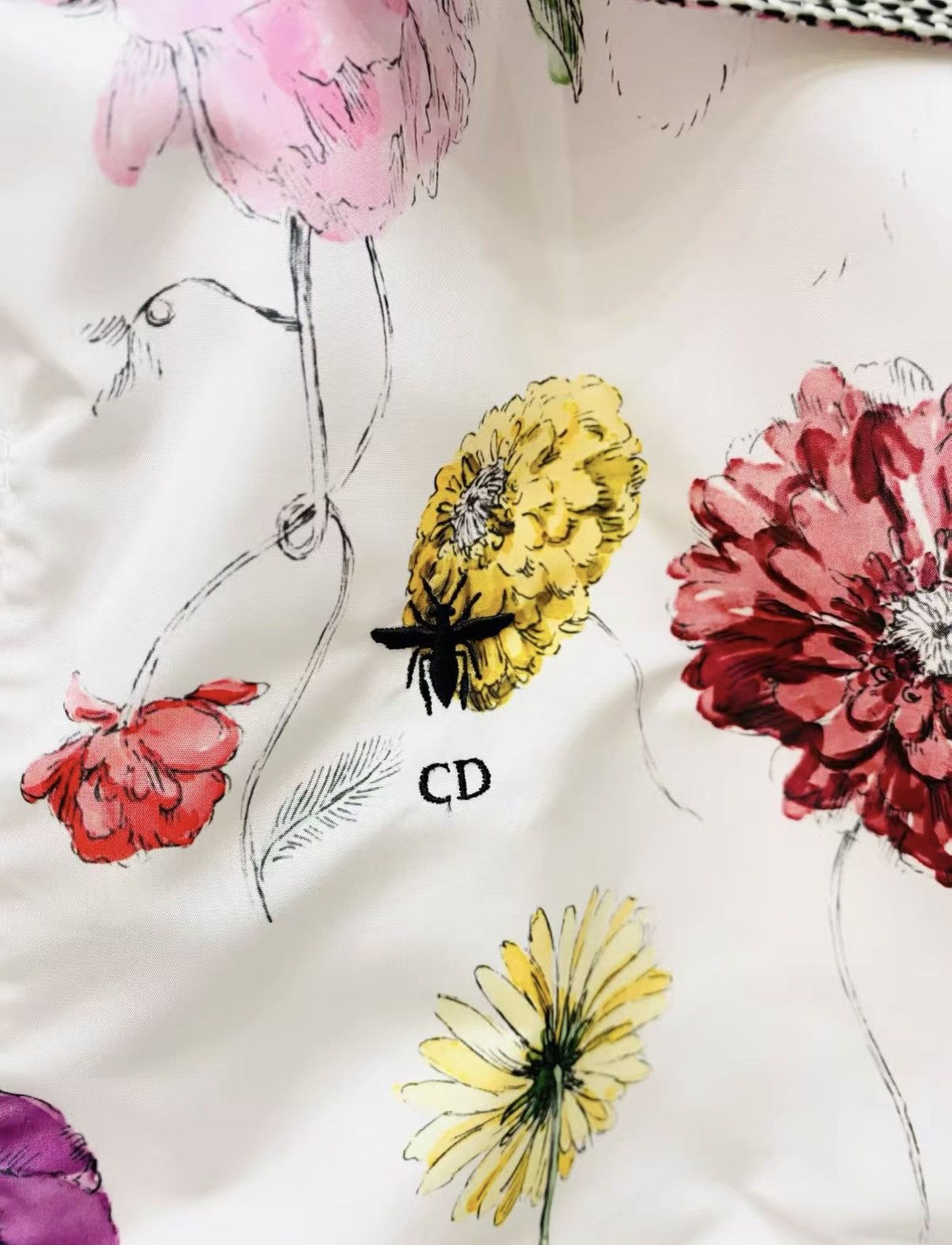 Dior Dior Classic Floral Short Sleeve Hooded J33 Size XS / US 0-2 / IT 36-38 - 5 Thumbnail