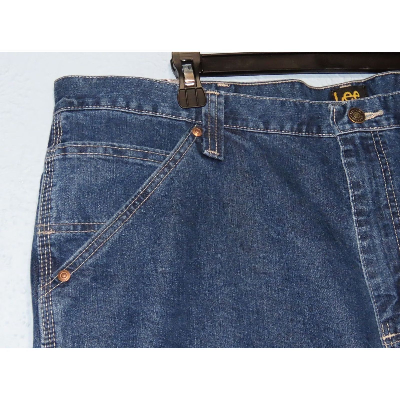 Lee Lee Men 40x30 Stone Straight Leg Loose Fit Carpenter Cargo Jeans 2887910 NWT Size US 40 / EU 56 - 4 Thumbnail