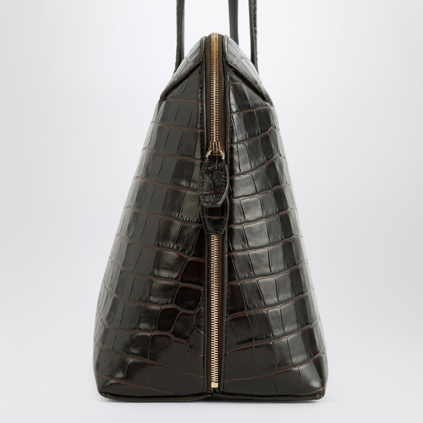 Toteme TOTEME Garderob Dark Chocolate Leather Tote Bag New & Authen Size ONE SIZE - 3 Thumbnail