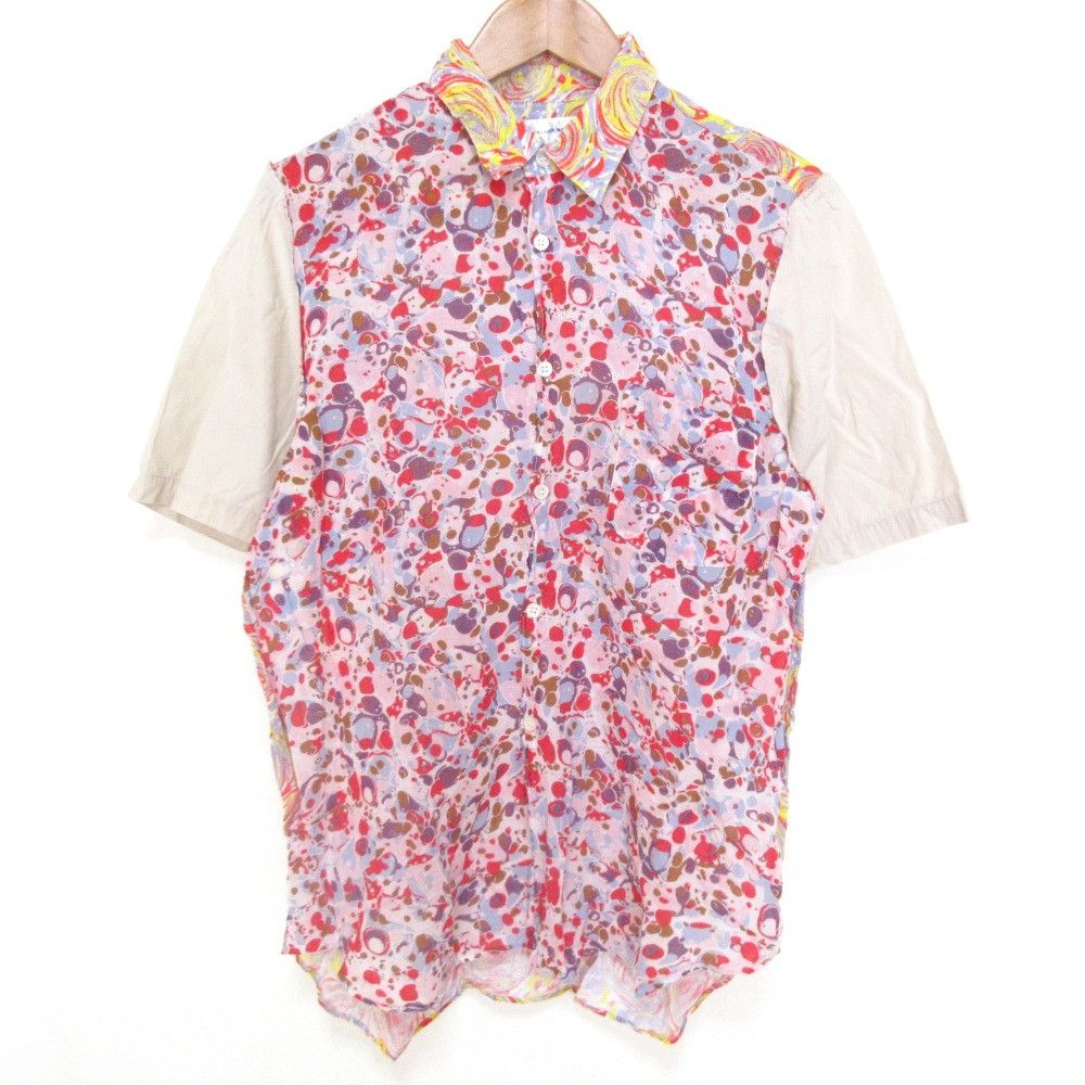 Comme des Garcons Comme des Garçons Comme des Garcons Shirt Docking Short Sleeve Shirt Textile Dress Shirt DUTY FREE for USA Size ONE SIZE - 1 Thumbnail