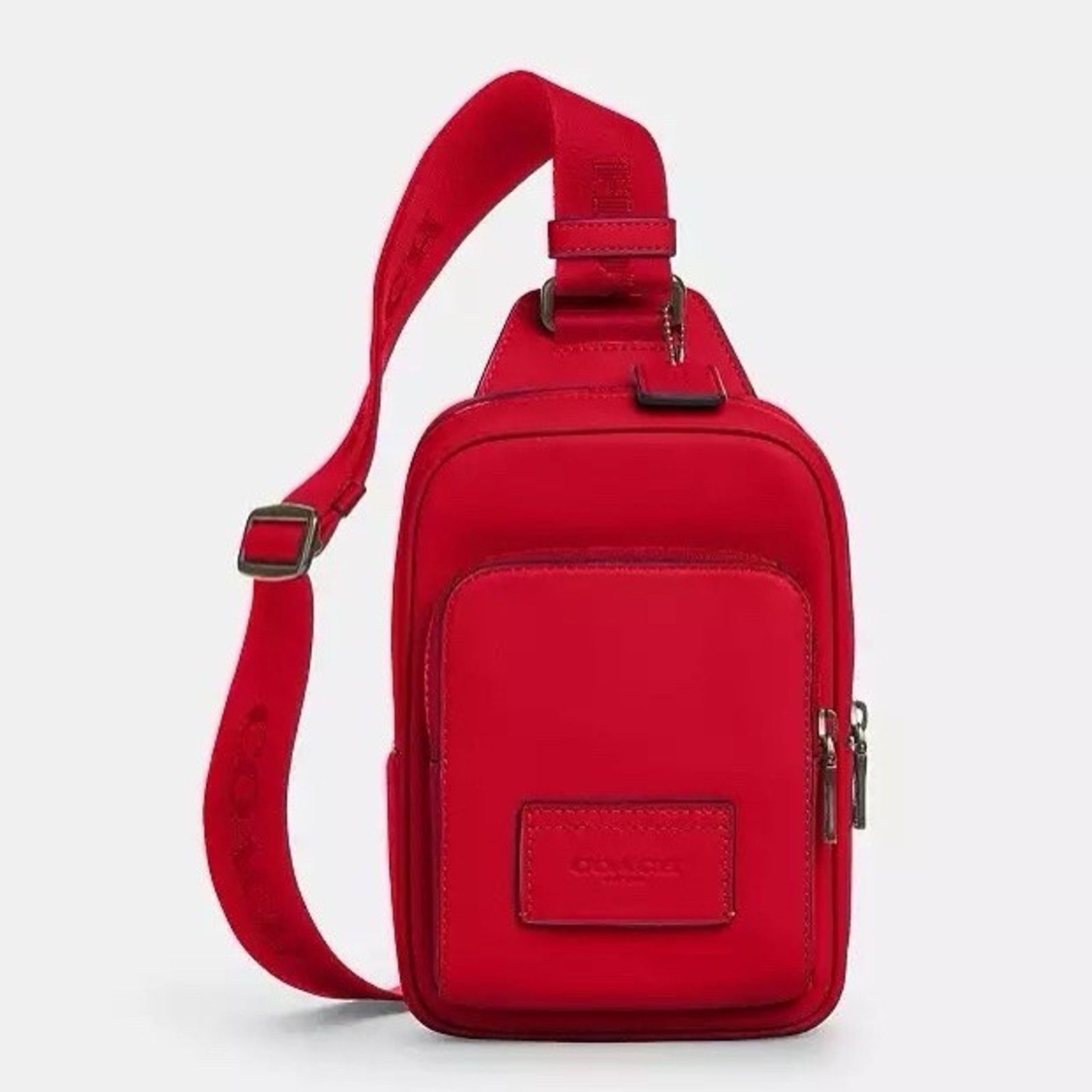 Coach NWT Coach Racer Sling Pack CX071 Smooth leather Bold Red Size ONE SIZE - 7 Thumbnail