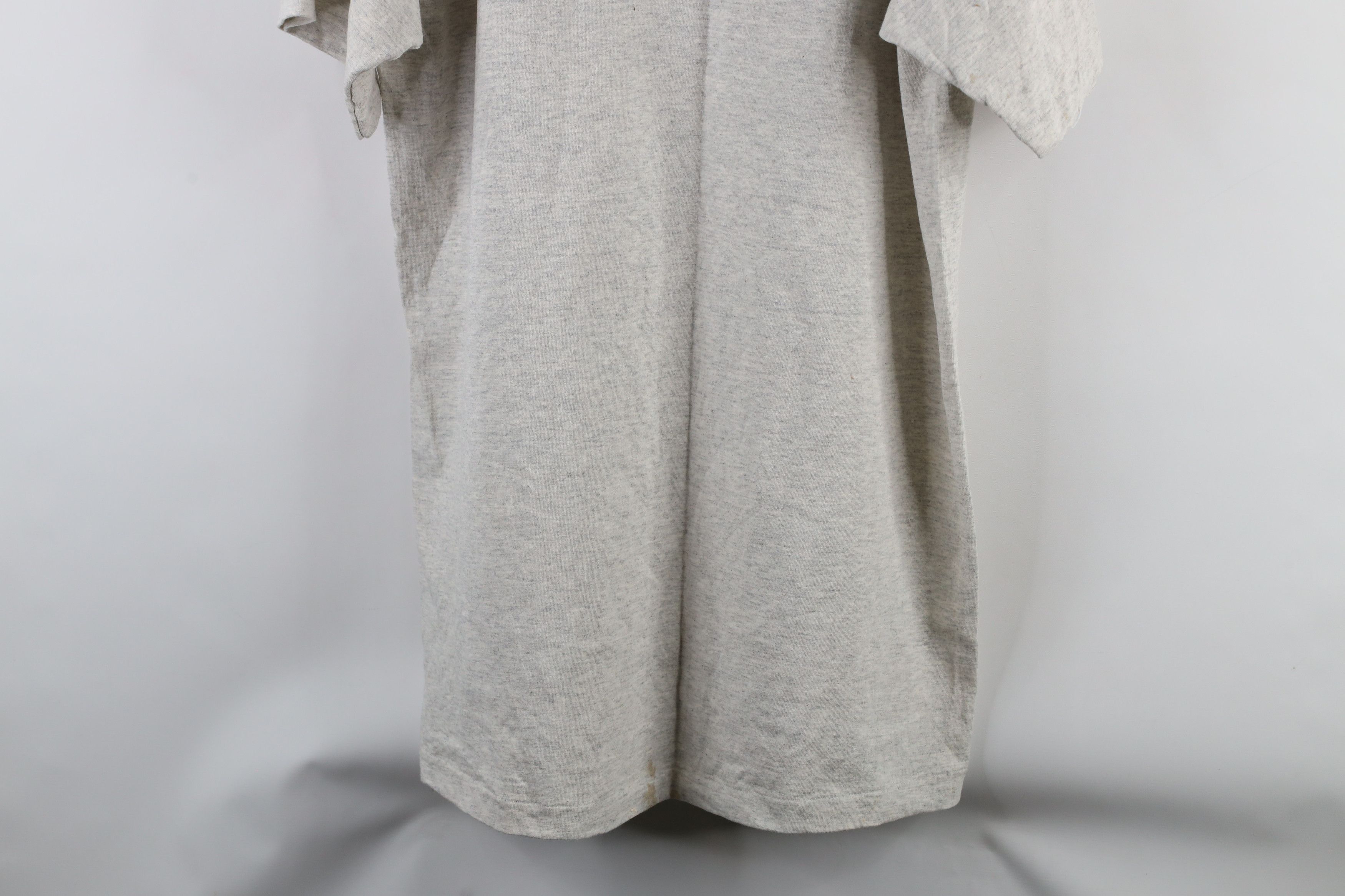 Vintage Vintage 90s Streetwear Cotton T-Shirt Heather Gray USA Size US L / EU 52-54 / 3 - 9 Thumbnail