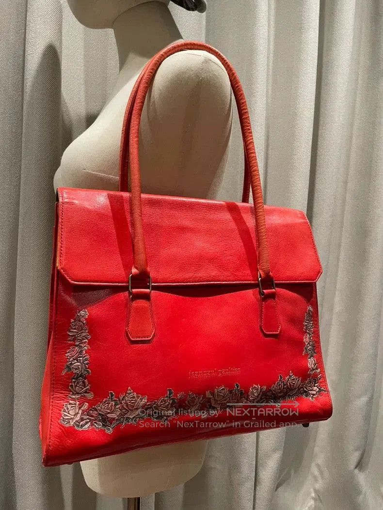 Jean Paul Gaultier Jean Paul Gaultier Red Rose Handbag. Size ONE SIZE - 2 Thumbnail