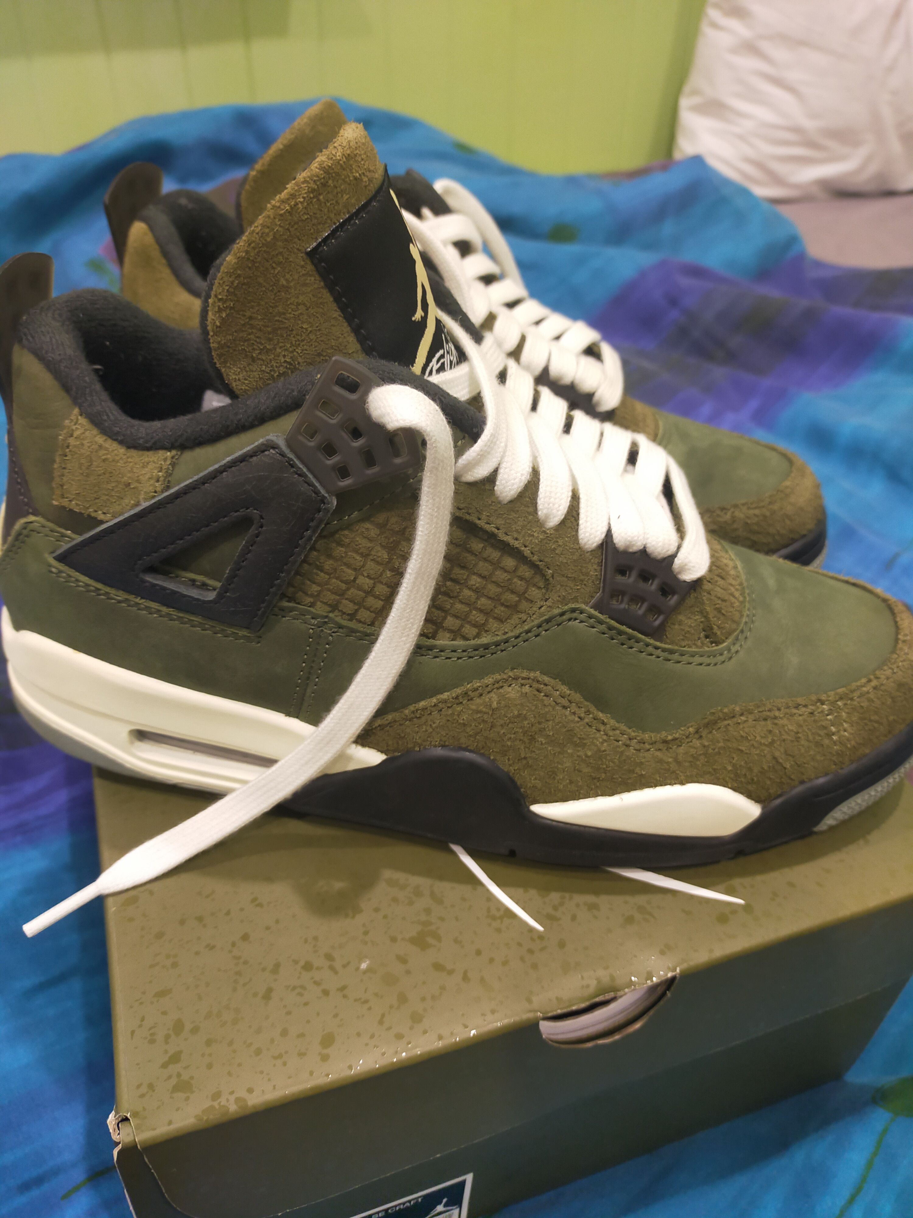 Jordan Brand Jordan 4 Olive Nike air retro SE Craft size 8 m / 9.5 w Size US 8 / EU 41 - 6 Thumbnail