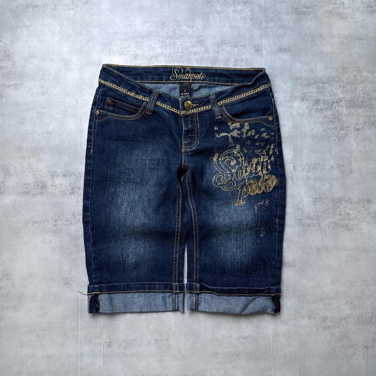 Southpole Y2K Southpole 00s Denim Capri Shorts Size 26" / US 2 / IT 38 - 1 Thumbnail