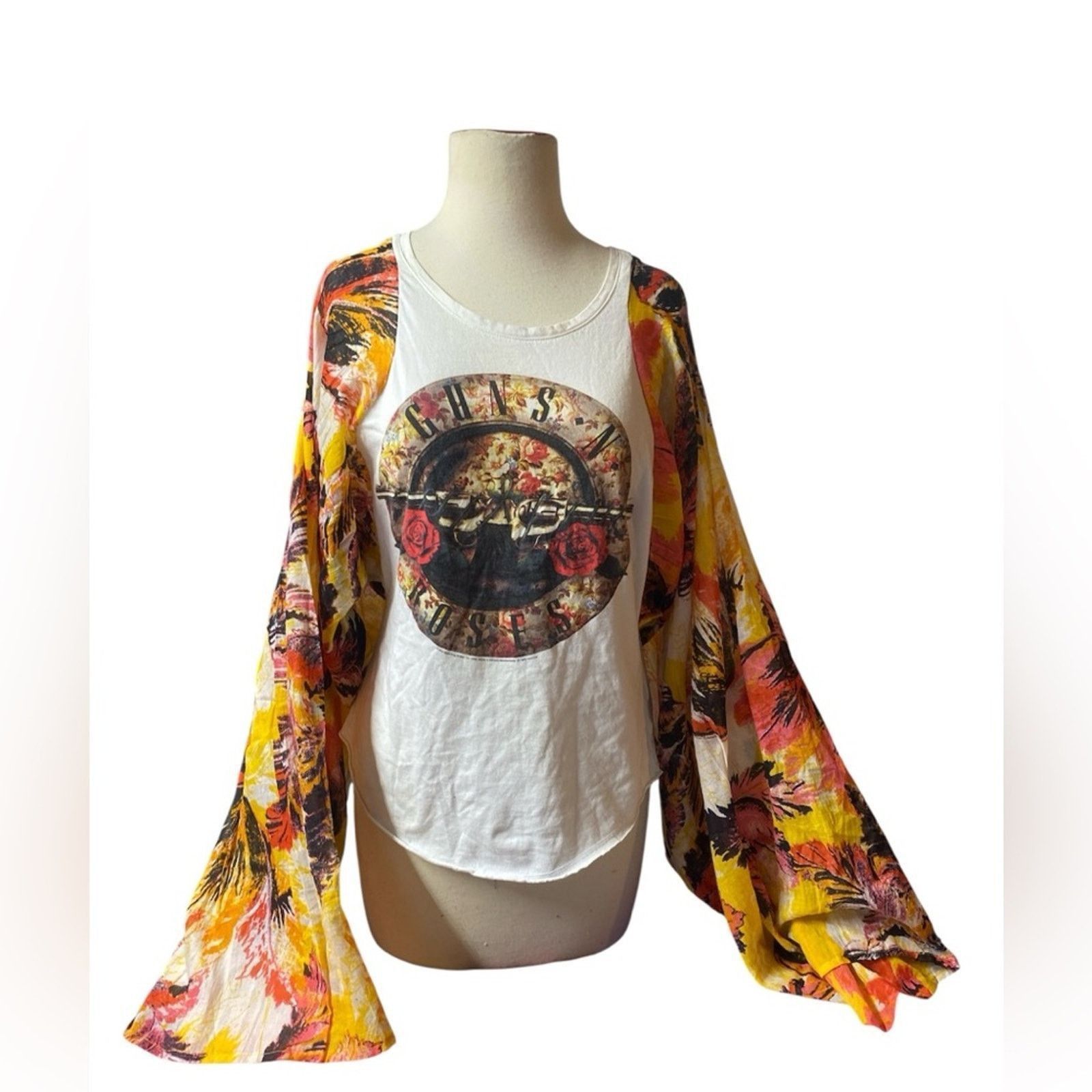 Handmade Handmade Guns N’ Roses Reworked Long Sleeve Top One of One Size S / US 4 / IT 40 - 2 Thumbnail