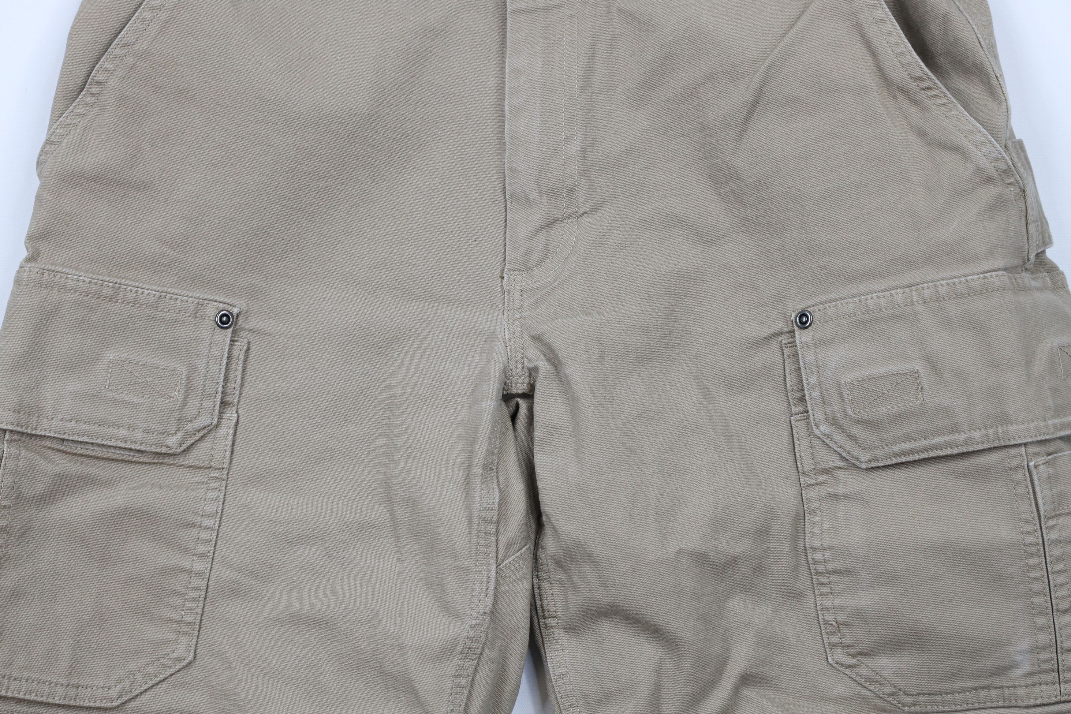 Duluth Trading Company × Vintage Duluth Trading Co Relaxed Fit Canvas Cargo Shorts Beige Size US 34 / EU 50 - 3 Thumbnail