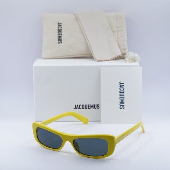 Jacquemus Jacquemus CAPRI JAC/55 C5 Sunglasses Yellow Rectangle Frame Size ONE SIZE - 1 Thumbnail