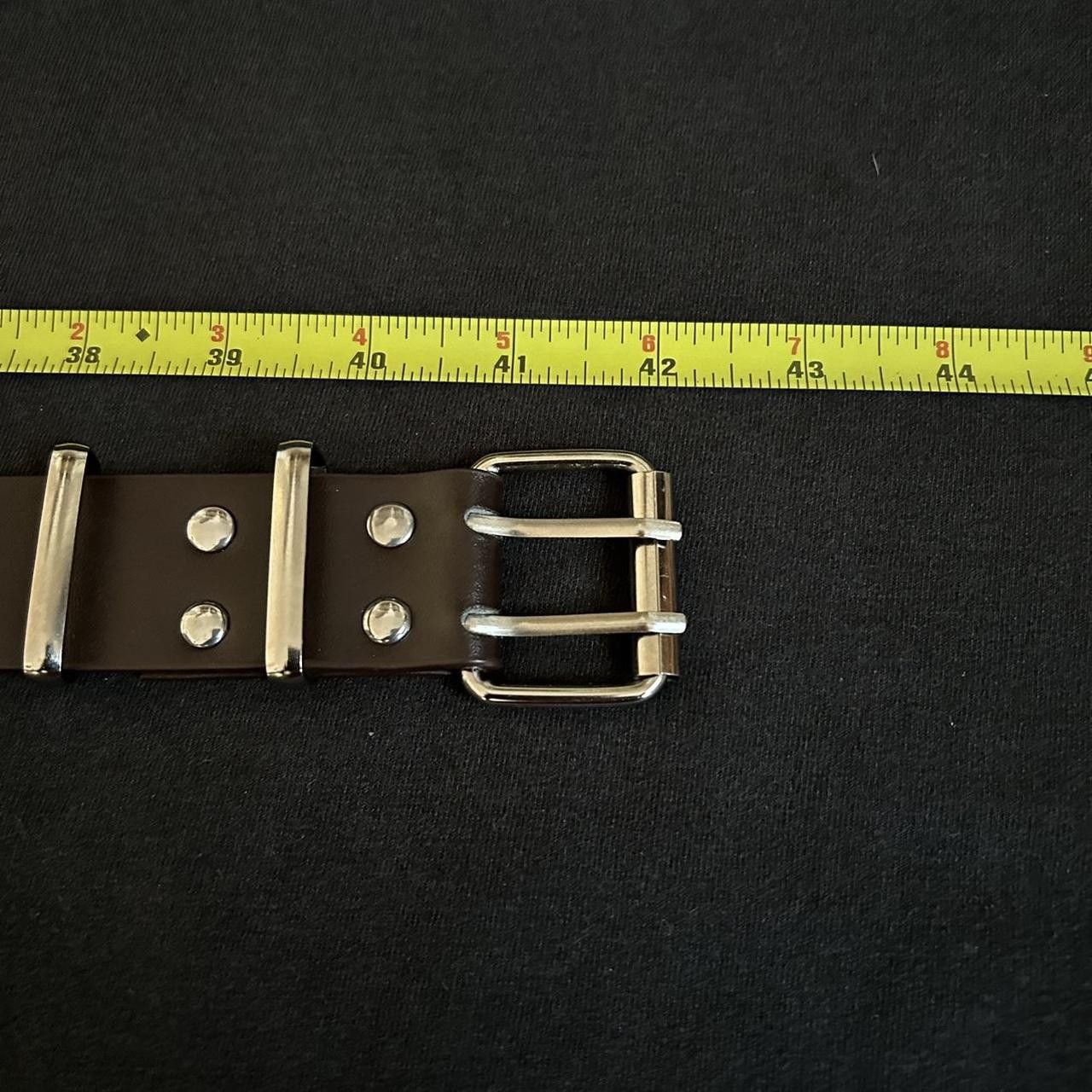 Japanese Brand × Vintage Y2K 2000s Style Brown Western Bullet Holes Studded Belt Size ONE SIZE - 6 Thumbnail