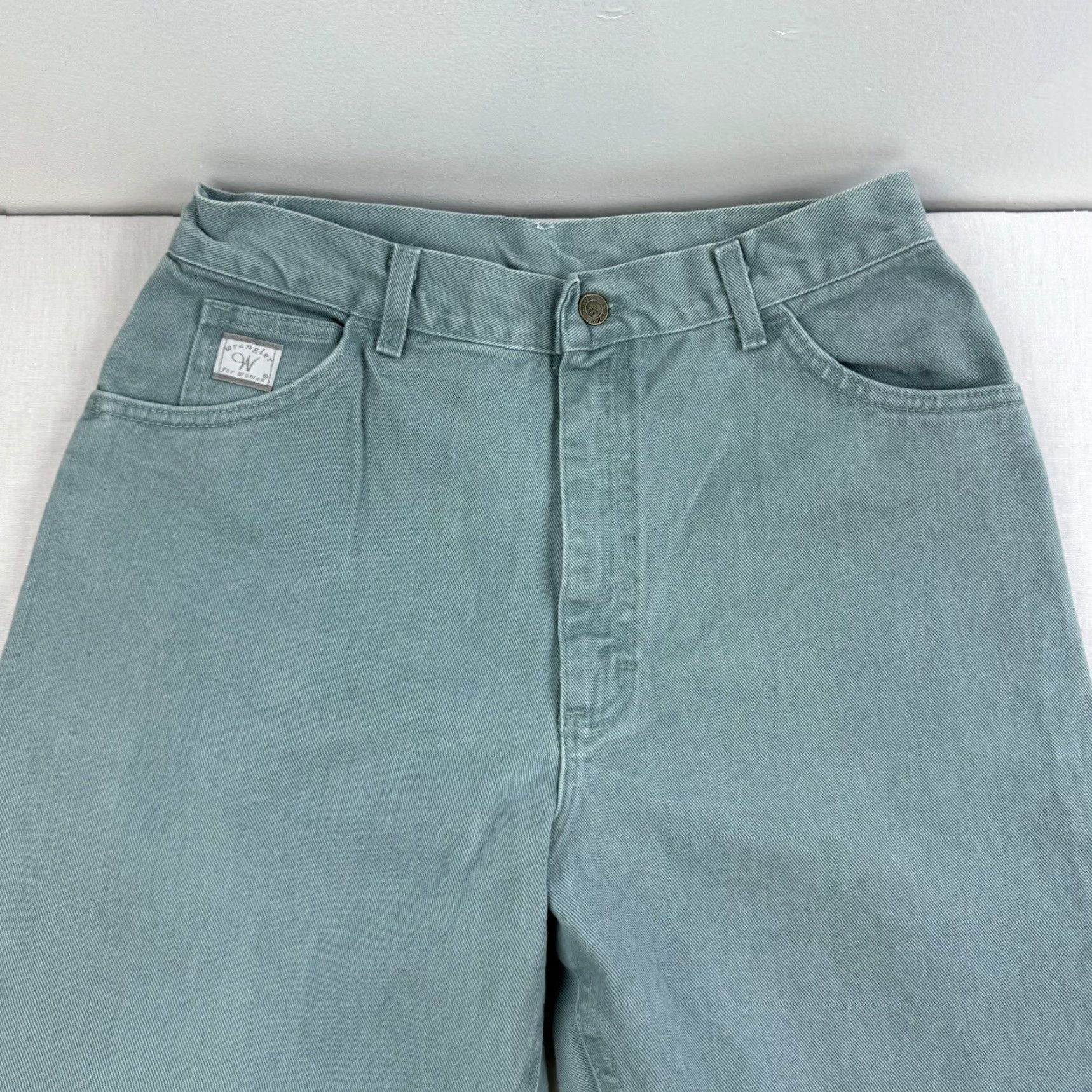 Wrangler VINTAGE Wrangler Jeans Womens 14 Seaform Green Western Mom Jeans High Rise 90s Size 36" / US 14 / IT 50 - 2 Thumbnail