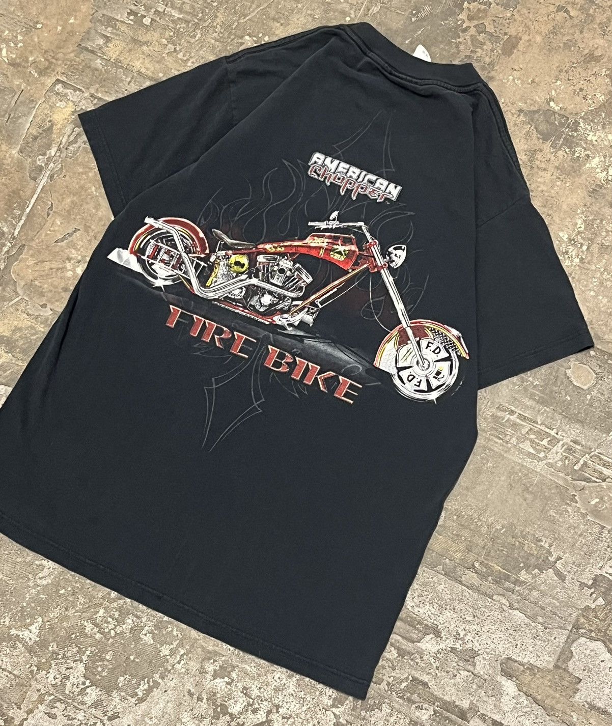 Harley Davidson × Vintage Vintage biker t shirt American chopper harley style faded Size US M / EU 48-50 / 2 - 4 Thumbnail
